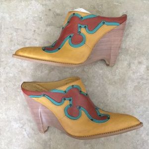 BCBG Girls Bright Western Cowgirl cowboy Slide In Wedge